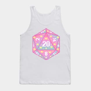 Pastel D20 Pixel Art Tank Top